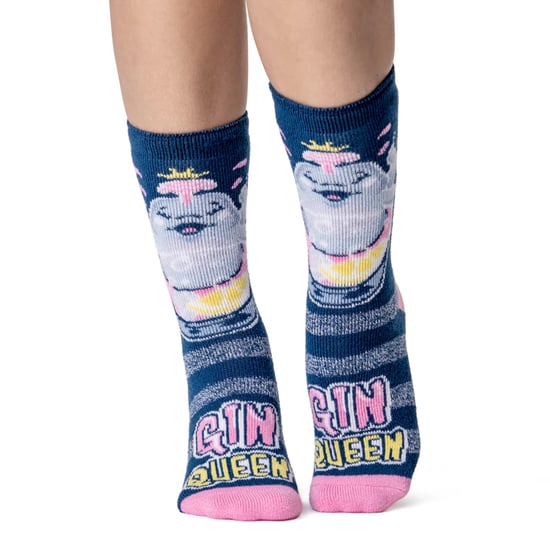 Ladies Cosy Novelty Socks | Heat Holders Lite | Christmas Socks for Women | Gifts for Her Socks - Gin Queen - Image 3