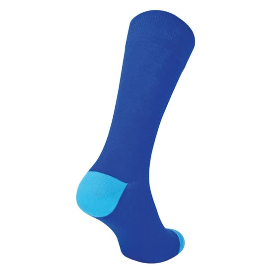 12er Multipack Herren schwarze Baumwollsocken | Sock Snob | Atmungsaktive Kniestrümpfe mit gepolstertem Fersen- und Zehenbereich - Blau - Image 3