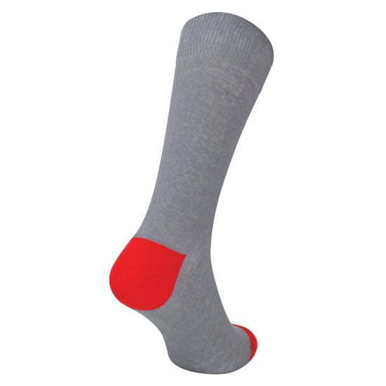 12er Multipack Herren schwarze Baumwollsocken | Sock Snob | Atmungsaktive Crew-Socken mit gepolstertem Fersen- und Zehenbereich - Grau - Image 3