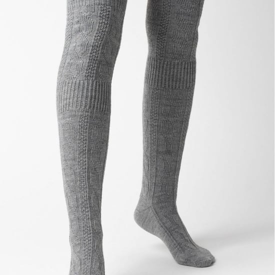 Overknee-Wollsocken für Damen | Steven | Winterwarme dicke lange Socken Grau - Image 3