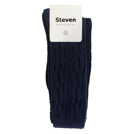 Overknee-Wollsocken für Damen | Steven | Winterwarme dicke lange Socken Blau - Image 2