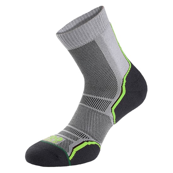 1000 Mile - 2er-Pack Herren Trail Einzel-Schicht Feuchtigkeitsableitende Merinowollsocken - Grau - Image 4