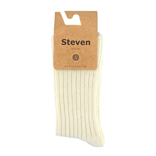 Damen-Kleidsocken aus Wolle | Steven | Atmungsaktive warme Socken für Damen Ecru - Image 2