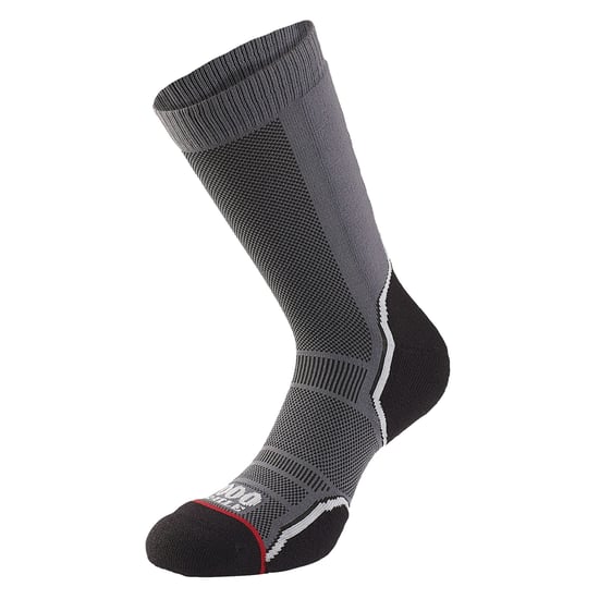 1000 Mile - 2er-Pack Herren Trekking Socken mit einlagigem, atmungsaktivem Merinowolle - Marineblau / Anthrazit - Image 5