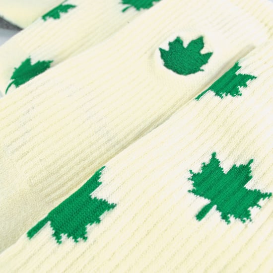 Urban Eccentric - Neuheit Baumwolle reich gepolstert Weed Leaf Socken in weiß | Herren & Damen Socken - Weed - Image 3