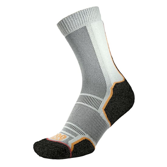1000 Mile - 2er-Pack Herren Trek Repreve Einlagige Wandersocken - Schwarz / Neon - Image 4