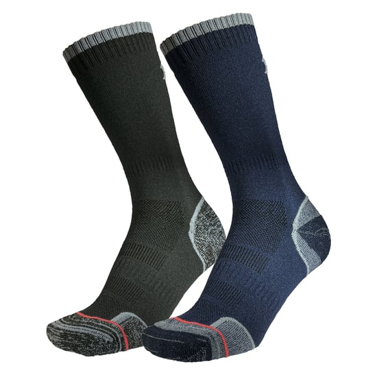 1000 Mile - 2er-Pack Herren Walking Socken mit einlagigem, atmungsaktivem Polster - Anthrazit / Marineblau - Image 3