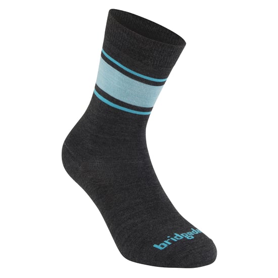 Bridgedale - Womens Liner Base Layer Merino Socken - Dunkelgrau / Blau - Image 4