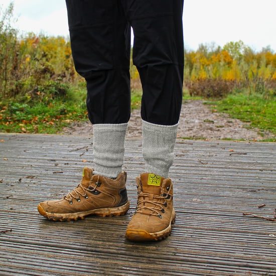 6 Paar Multipack Mens Wolle Socken | Atmungsaktiv Crew Wandern Socken - schwarz - Image 3