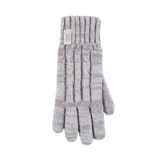 Wärmehalter - Mädchen Kabel gestrickt Pompom Wintermütze und Handschuhe Set - Image 5