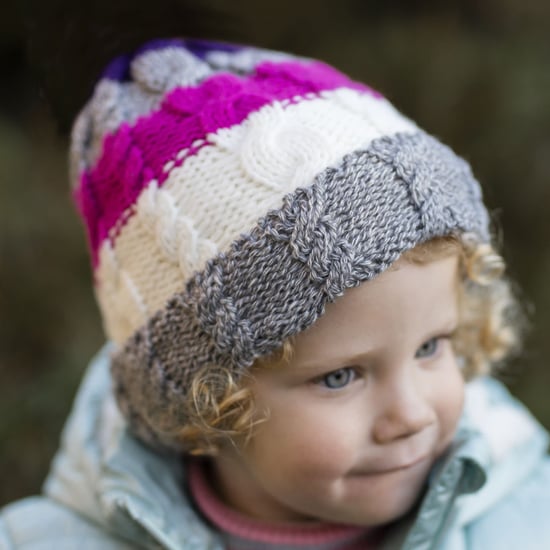 Wärmehalter - Kinder Mädchen Fleece gefüttert gestrickt gestreifte bunte Winter Thermomütze und Fäustlinge Set - SC2P12 - Image 4