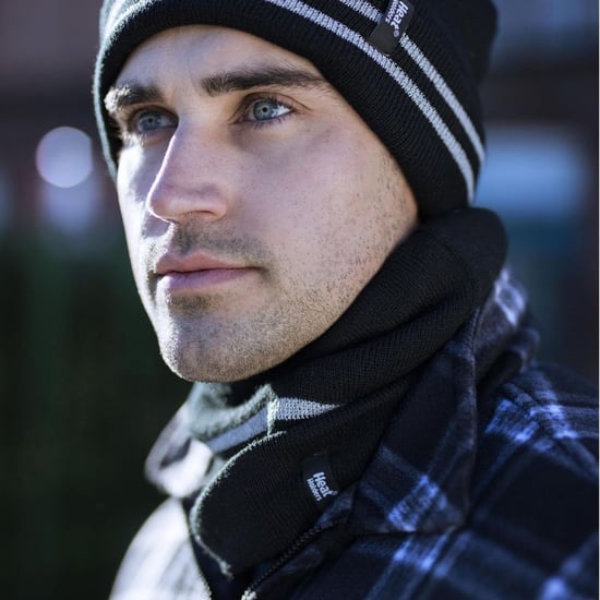 Hi Vis Mütze, Halswärmer & Handschuhe Set | Wärmehalter | Reflektierende Arbeitskleidung Set für extrem kaltes Wetter - Schwarz - Image 4