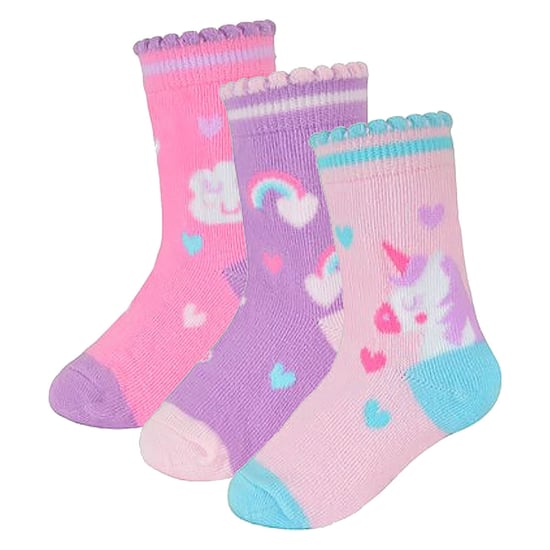 Baby Mädchen Einhorn Design Socken | 6 Paar Multipack | Socken Snob | Weiche Baumwolle Neuheit Socken - Einhorn - Image 4