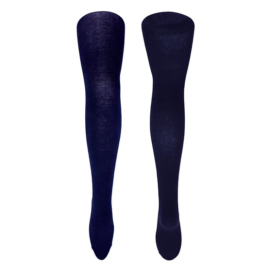 3 Paar Multipack Mädchen Schulstrumpfhosen | Wärmehalter | Einfache blickdichte Strumpfhosen für Mädchen - Navy - Image 3