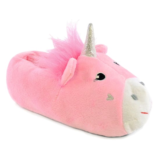 Kinder Rosa Einhorn Plüsch Hausschuhe | Geschenk für Sie | Weihnachten - Rosa - Image 3