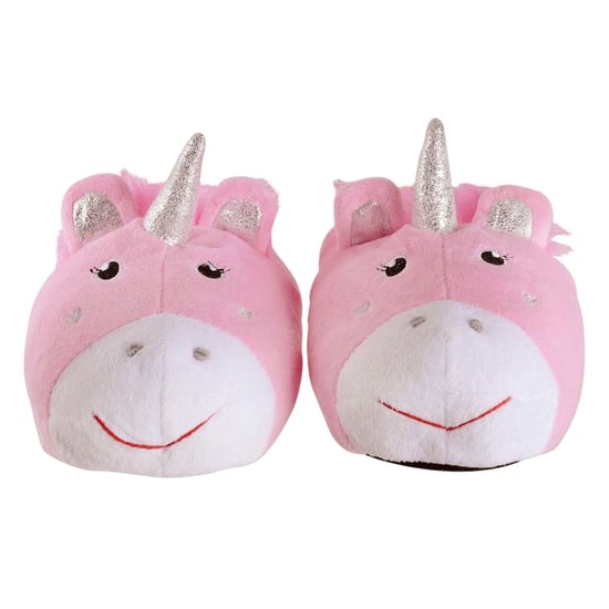 Kinder Rosa Einhorn Plüsch Hausschuhe | Geschenk für Sie | Weihnachten - Rosa - Image 4