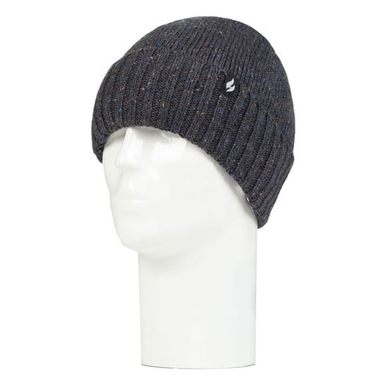 Mens Thermal Chunky Beanie Hut | Heat Holders | Heatweaver Fleece-Futter - Denim - Image 3