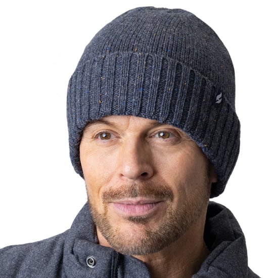 Mens Thermal Chunky Beanie Hut | Heat Holders | Heatweaver Fleece-Futter - Denim - Image 4