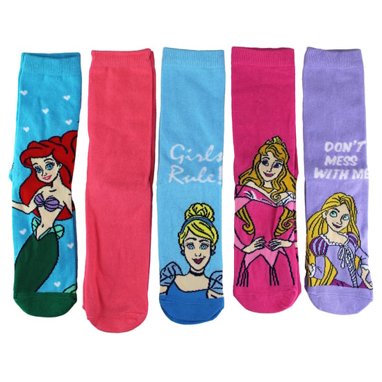 5 Paar Prinzessin Socken für Frauen | Casual niedlich lustig Neuheit Disney Socken | Disney Geschenke - Prinzessin - Image 4
