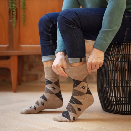 Gentle Grip - 9 Paar nicht elastische Socken aus weicher Baumwolle für Herren - blau - Image 5