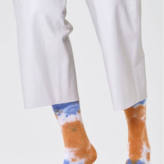 Novelle Batik Socken | Happy Socks | Atmungsaktive mehrfarbige lustige Dress-Socken | Geschenk-Socken - Pfirsich - Image 4
