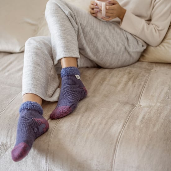 Womens Fluffy Slipper Bed Socks with Grips | Heat Holders | 3 Pair Multipack | Ladies Warm Fleece Lined Non Slip Socks | Winter Gifts for Her - Pack 5 - Image 4