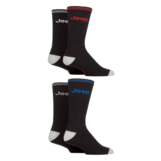 Herren gepolsterte Crew-Socken - 4er-Pack Sportlauf-Socken - Image 3