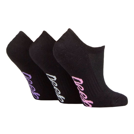 Damen Bamboo No Show Socken | Jeep | Atmungsaktiv Anti Blister gepolstert unsichtbare Socken mit Anti-Rutsch-Ferse Grip - Schwarz - Image 3