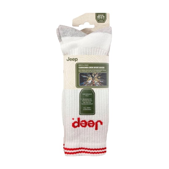 Herren Polster Crew Socken - 4er Pack Sportlauf Socken - Image 2