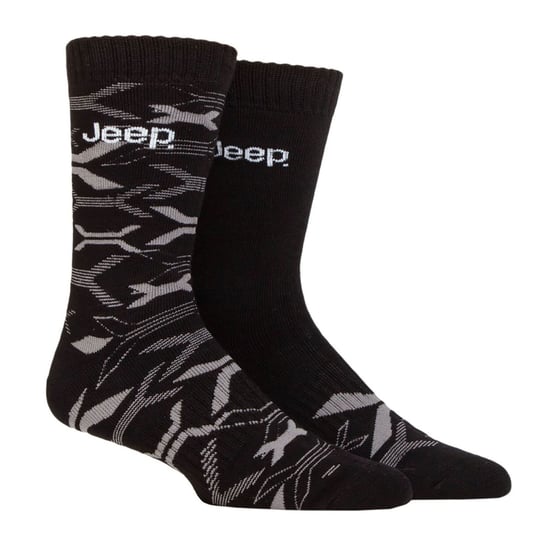 Mens Bamboo Arbeit Boot Socken | Jeep | weich und atmungsaktiv dicken Heavy Duty gepolstert Socken, stricken gerippt Stil Walking Socken - schwarz / Holzkohle - Image 3