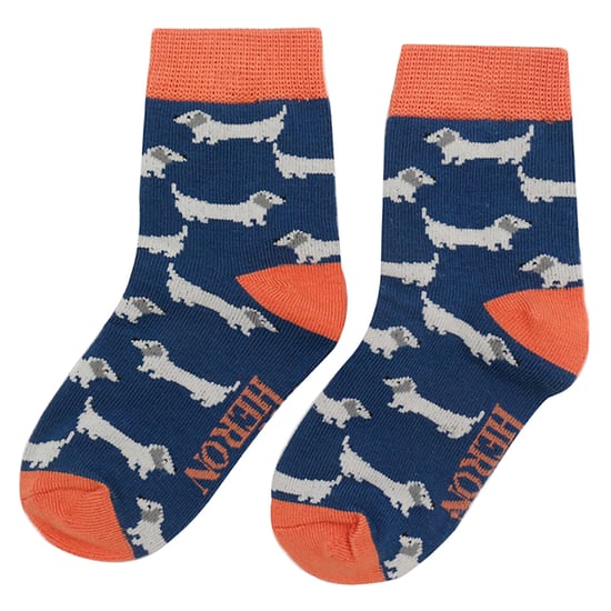 Herr Heron - 2 Paar Socken aus Bambus mit Tiermuster - Wursthunde - Image 4