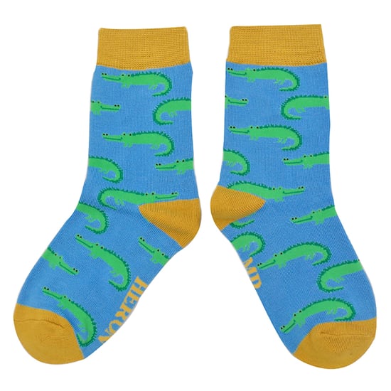 Mr Heron - 2 Paar Socken aus Bambus mit Tiermuster - Krokodile - Image 3