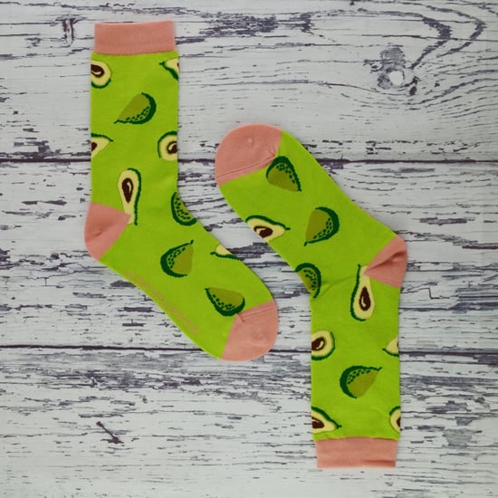 Frauen Neuheit lustige Frucht Socken | Miss Sparrow | Funky Wassermelone Avocado Zitronen Design Bambus Socken - Wassermelone (Pink) - Image 5