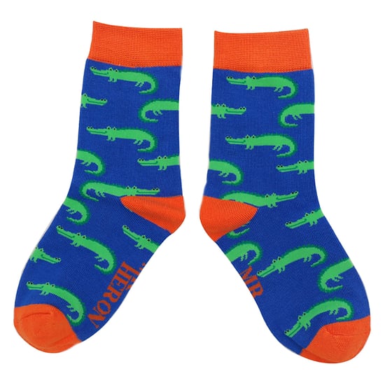 Mr Heron - 2 Paar Socken aus Bambus mit Tiermuster - Krokodile - Image 4