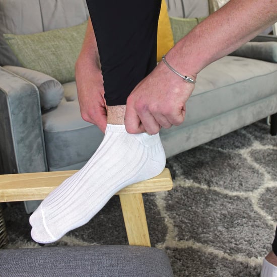 Herren 100% Baumwolle Knöchel Socken | Sock Snob | Atmungsaktive No Show Soft Invisible Trainer Socken - Weiß - Image 3