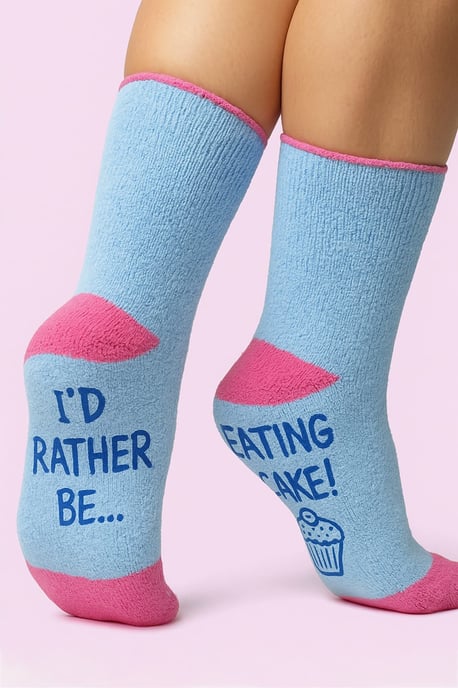 4er-Pack Damen Lustige Kuchen Socken | Weiche Flauschige Neuheit Rutschfeste Geschenk Socken - Image 5