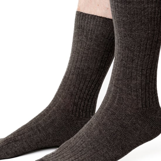 Herren Wolle Kleid Socken | Steven | Atmungsaktive warme Socken für den Winter - Charcoal - Image 2