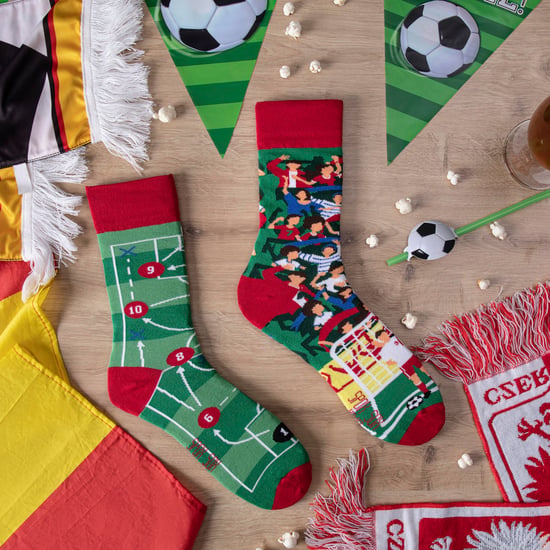SPOX SOX Herren & Damen Mismatched Neuheit Odd Socken Fußball - Image 3