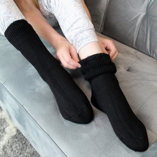 Kinder Thermosocken für den Winter | THMO | Warme flauschige Fleece-Innensocken für Jungen & Mädchen - Schwarz - Image 5