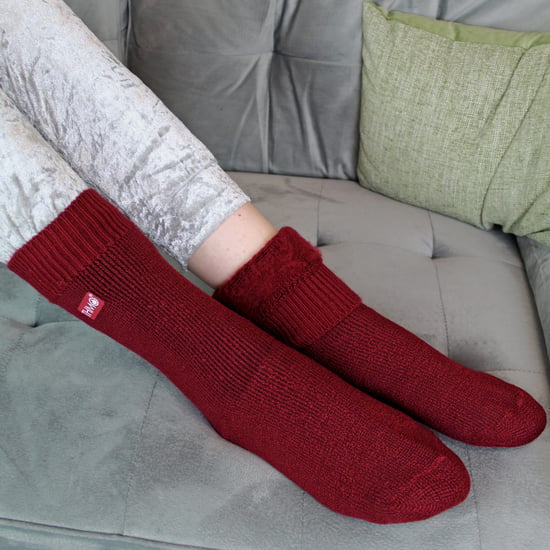 Kinder Thermosocken für den Winter | THMO | Warme flauschige Fleece-Innensocken für Jungen & Mädchen - Fuchsia - Image 4