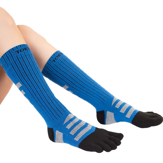 TOETOE - Herren- und Damen Outdoor 3D Frottee Walker Polsterung Wollzehen Socken - Schwarz & Blau - Image 5