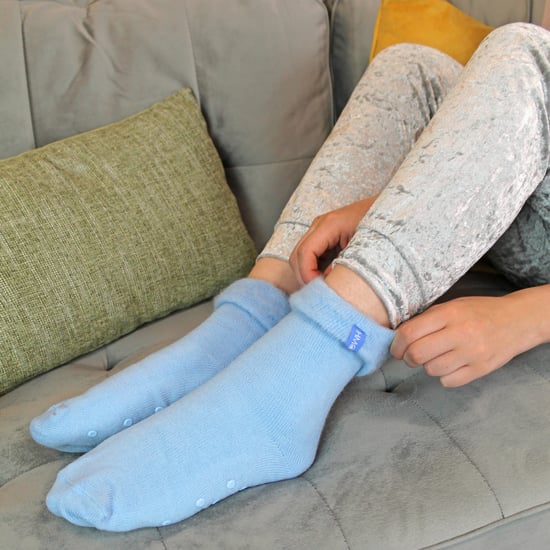 3er Pack Damen Bettsocken mit Grips | THMO | Rutschfeste Fleece Kuschelige Hausschuhsocken - Multicolour - Image 4