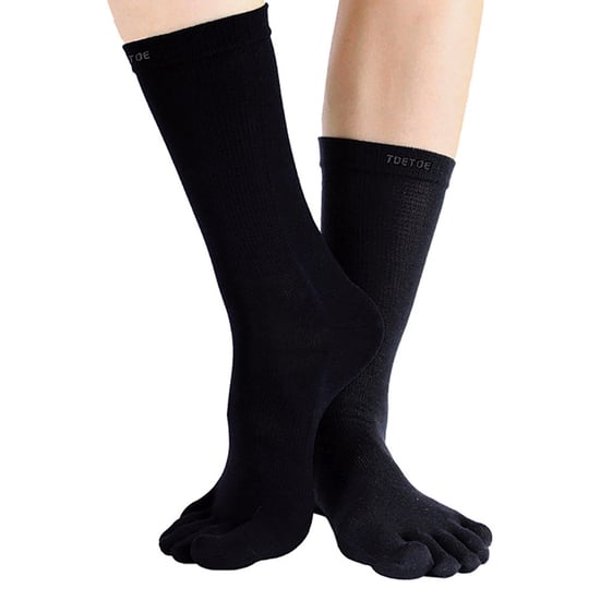 TOETOE - Herren- und Damen Outdoor weiche Wollfeuchtigkeitsregulierende Kniestrümpfe - Schwarz - Image 3