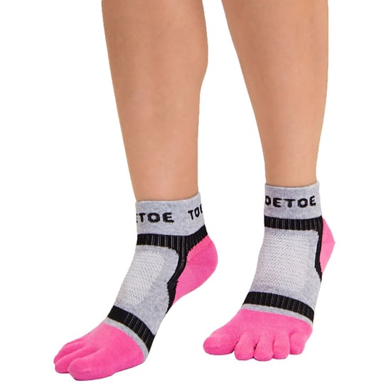 TOETOE - Herren- und Damen-Atmungsaktive Sportleichte Laufsocken mit niedrigem Schnitt - Rosa - Image 4