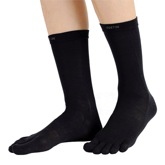 TOETOE - Herren- und Damen Outdoor weiche Wollfeuchtigkeitsregulierende Kniestrümpfe - Schwarz - Image 4