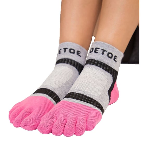 TOETOE - Herren- und Damen-Atmungsaktive Sportleichte Laufsocken mit niedrigem Schnitt - Rosa - Image 5