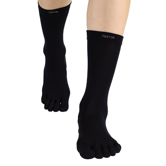 TOETOE - Herren- und Damen Outdoor weiche Wollfeuchtigkeitsregulierende Kniestrümpfe - Schwarz - Image 5