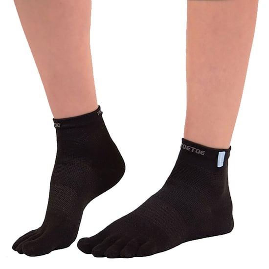 TOETOE - Herren- und Damen-Feuchtigkeitsableitende Outdoor-Trainer-Socken mit Zehen-Design - Schwarz - Image 3