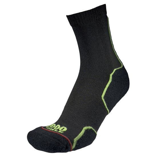 1000 Mile - Herren Trail Repreve Einlagige Atmungsaktive Lauf-Sportsocken - Schwarz / Neon - Image 4
