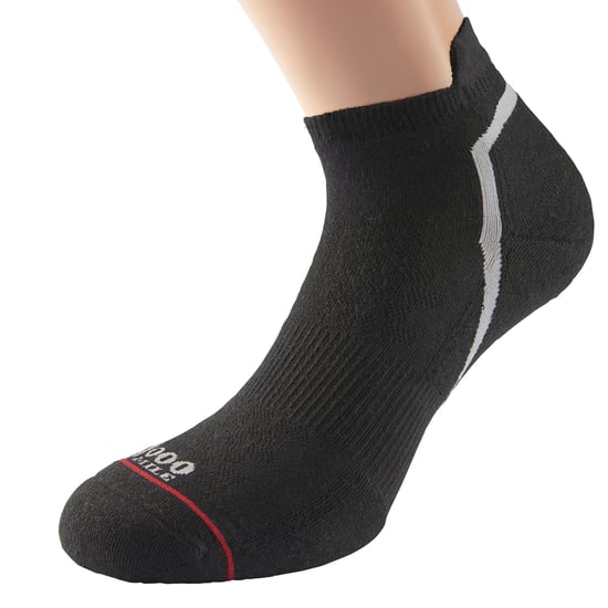 1000 Mile - Herren Einlagige Aktive Sport Atmungsaktive Knöchelsocken - Schwarz - Image 3